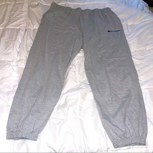 Plus Size Gray Champion Light Sweatpants